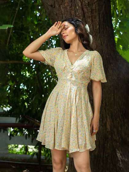 Anasi Clothing Women Floral Printed Flared Sleeve