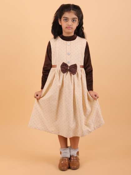 CALYX CLOTHING Girls Polka Dot Printed Cotton Fit