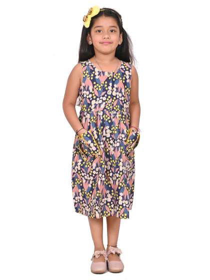 Cloth Bites Cotton Floral Printed ALine Dress