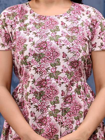 Cloth Bites Women Ethnic Motifs Print TieUps Fit a