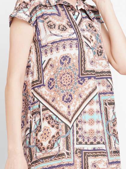 Cloth Haus India Printed Pure Cotton ALine Dress