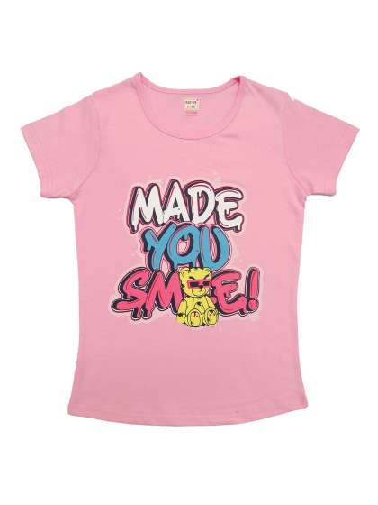 Clothe Funn Girls Pack Of 2 Typography Printed Rou