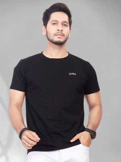 Divra Clothing Men Pure Cotton Pockets Tshirt