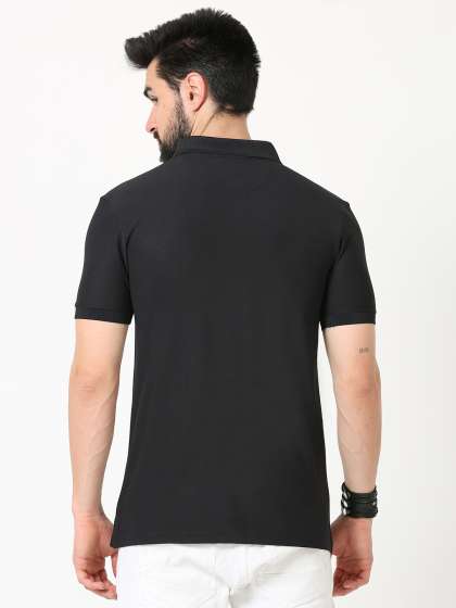 ECOLINE Clothing Men Antimicrobial Solid Polo Coll