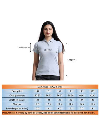 ECOLINE Clothing Women Bio Finish Solid Polo Colla