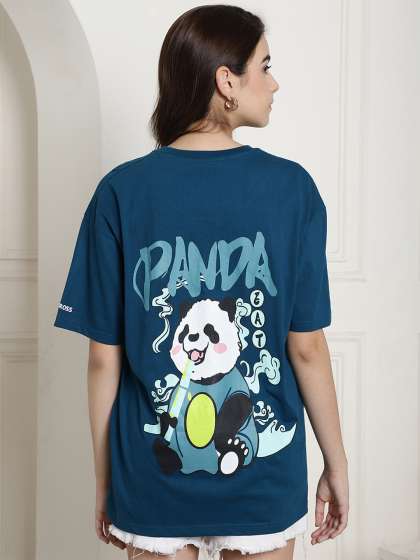 Fabflee Women Graphic Printed DropShoulder Sleeves