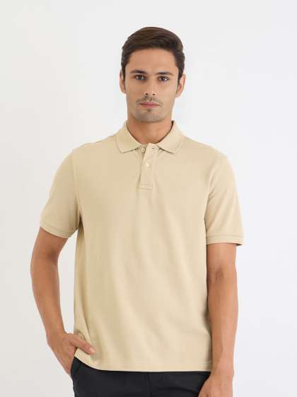GANT Men Solid Polo Collar Polo TShirt