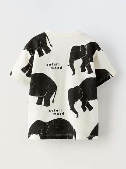 Googo Gaaga Boys Round Neck Animal Graphic Printed