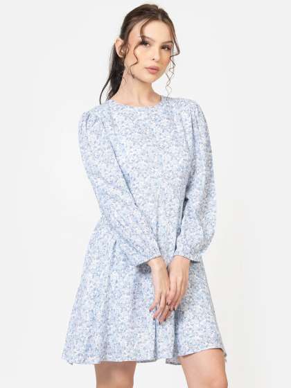 June 9 Clothing Women Floral Print Aline Mini Dres