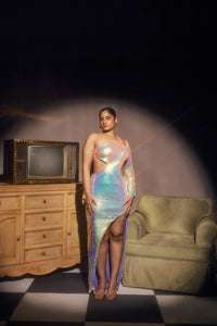 Lea Clothing Co One Shoulder Backless Sheath Dress