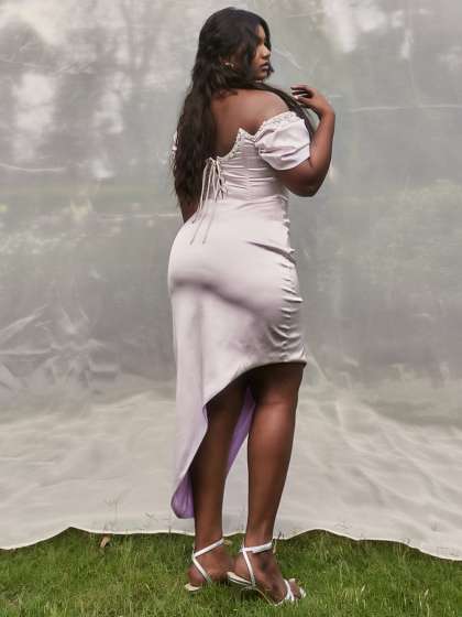 Lea Clothing Co Satin ALine Dress