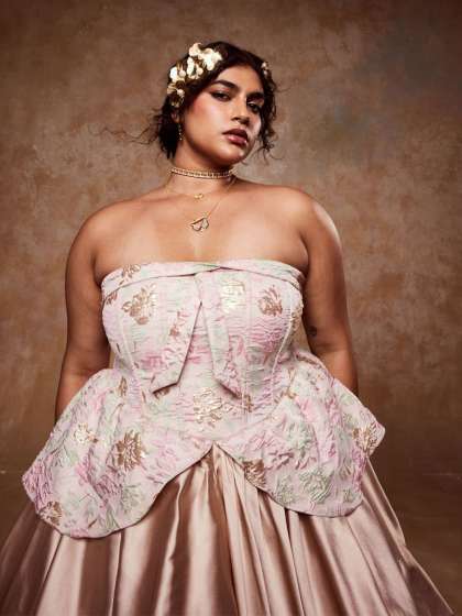 Lea Clothing Co Women OffShoulder Jacquard ALine M