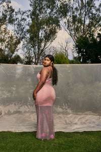 Lea Clothing CoShoulder Straps Sheath Maxi Dress