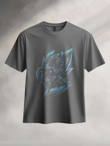 Silver Moon Clothing Men Graphic Oversized Tshirt