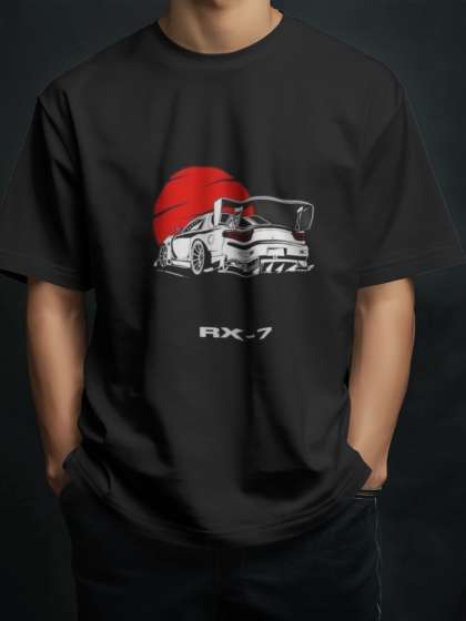 Silver Moon Clothing Mens RX7 Graphic Tshirt