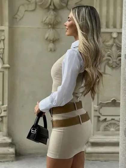 TRENBEE Women Sheath Mini Dress