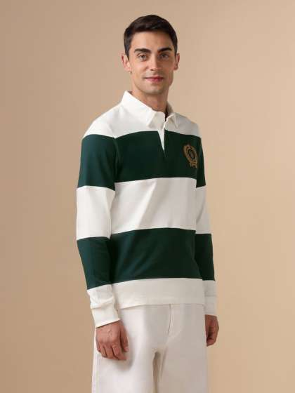 US Polo Assn Varsity Colourblocked Polo Collar Pur