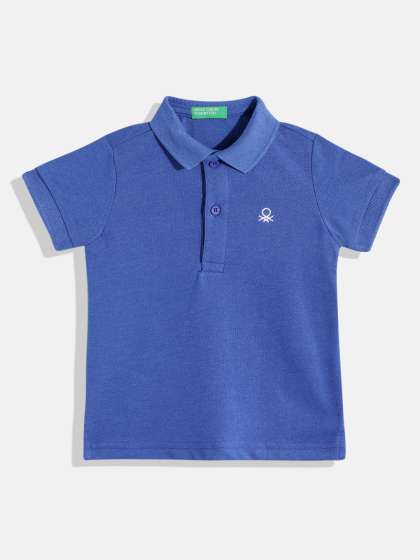 United Colors of Benetton Boys Solid Polo Tshirt