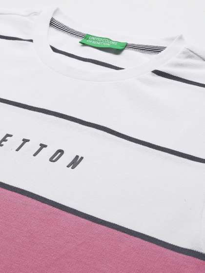 United Colors of Benetton Men Pure Cotton Striped